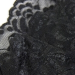 Трусы женские Lormar "Dea" Nero (черные), размер S на отдельном изображении фрагментом ткани инфо 9107v.