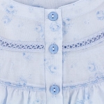 Ночная рубашка Linclalor "Basic" Размер: 48 (it), цвет: голубой 30361 на отдельном изображении фрагментом ткани инфо 9187v.