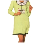 Домашнее платье "Funky" Размер 48 (it), цвет: зеленый 91001 зеленый Производитель: Италия Артикул: 91001 инфо 9305v.