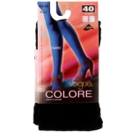 Колготки Vogue "Colore 40 On-Line" Black (черные), размер 44-48 сертифицирован Тип товара: фантазийные колготки инфо 10667o.